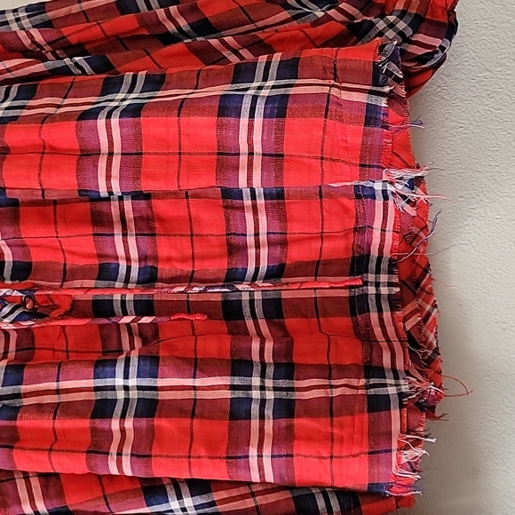 Free People Cloudbreaker Ref Plaid Tunic Size XSmall - Picture 7 of 14